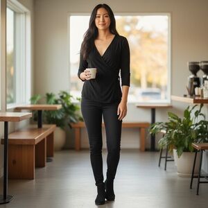 WHITE HOUSE BLACK MARKET Top. Size Large